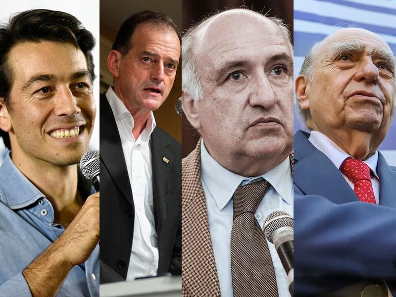 Juan Sartori, Guido Manini, Guillermo Domenech y Julio María Sanguinetti