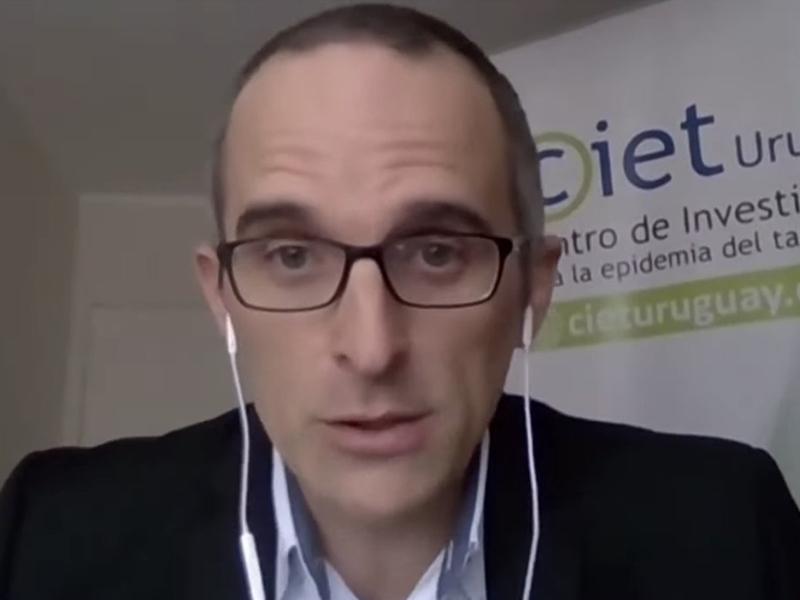 "Una de las personas a las que agradeció Lacalle al obtener la Pfizer, es un actor relevante a favor de las tabacaleras en el juicio de Philip Morris", integrante del CIET, Diego Rodríguez