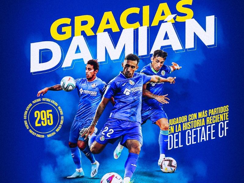 Despedida de Damián Suárez del Getafe.