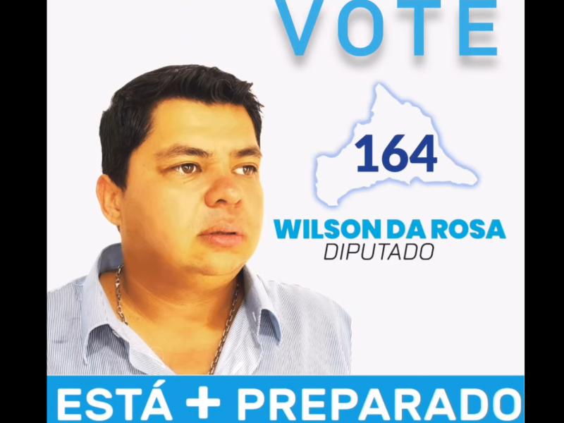 Candidatura de Wilson da Rosa para las internas de 2024. Captura de Facebook.