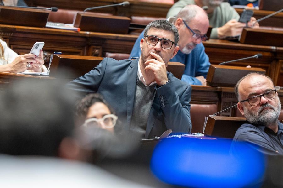 Mariano Tucci en la Cámara de Diputados. Foto: Mauricio Zina / adhocFOTOS