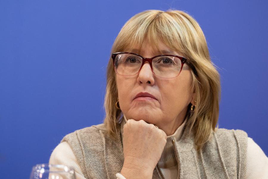 Conferencia de prensa luego de declarar alerta roja meteorológica, en Torre Ejecutiva. Foto: Santiago Mazzarovich / adhocFOTOS