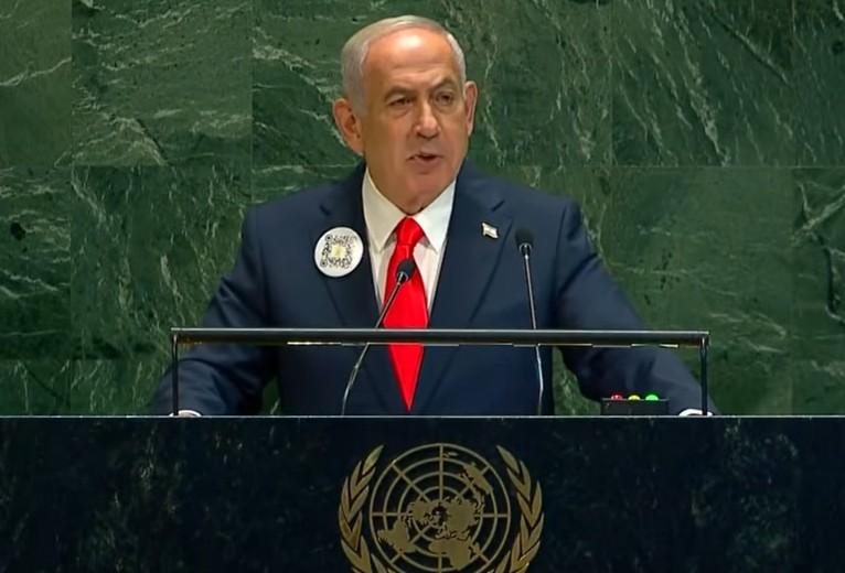 Netanyahu rechaza la creación de un Estado palestino ante una sala de la ONU casi vacía