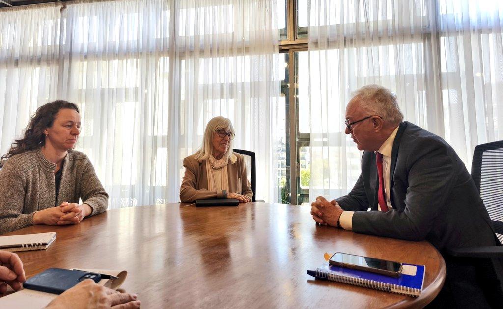 Lubetkin se reunió con familiares de uruguayos que viajaban en la flotilla solidaria interceptada por Israel