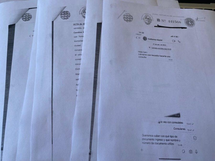 Mirá la copia del documento certificado por escribano del expediente de Cancillería que destruyó Lafluf, según denunció Ache