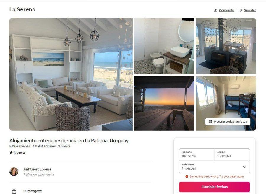¿Lorena Ponce de León alquila la casa en La Serena por 400 dólares el día a través de la aplicación Airbnb?