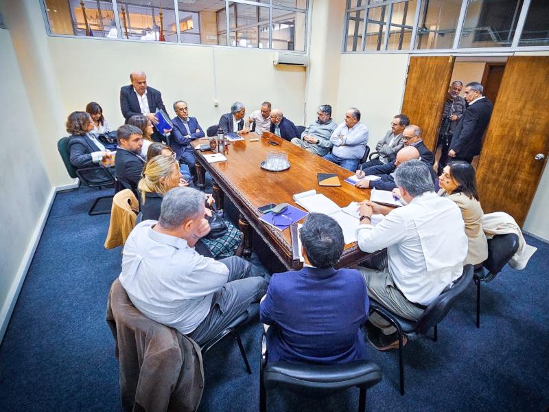 Primera reunión del Consejo Superior del sector público, en la sede del Ministerio de Trabajo y Seguridad Social. Foto: Twitter de COFE.