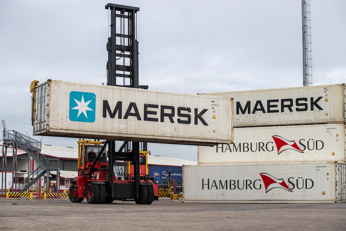 Terminal Cuenca del Plata (Katoen Natie) en el Puerto de Montevideo. Foto: Mauricio Zina/ adhocFOTOS