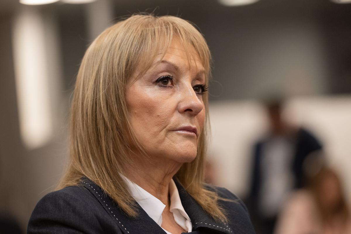 La vicepresidenta de la República, Carolina Cosse. Foto: Santiago Mazzarovich / adhocFOTOS