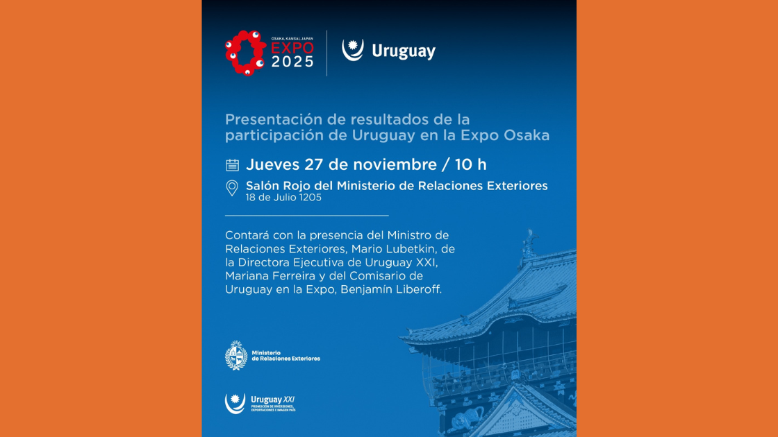3,8 millones de personas visitaron el stand de Uruguay en la Expo Osaka 2025