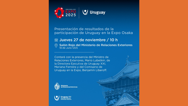 3,8 millones de personas visitaron el stand de Uruguay en la Expo Osaka 2025