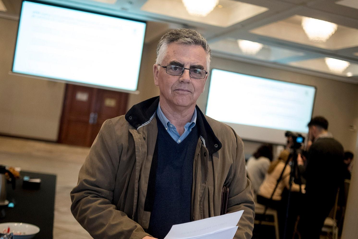 Raúl Viñas, de MOVUS Movimiento por un Uruguay Sustentable. Foto: Ricardo Antúnez / adhocFOTOS