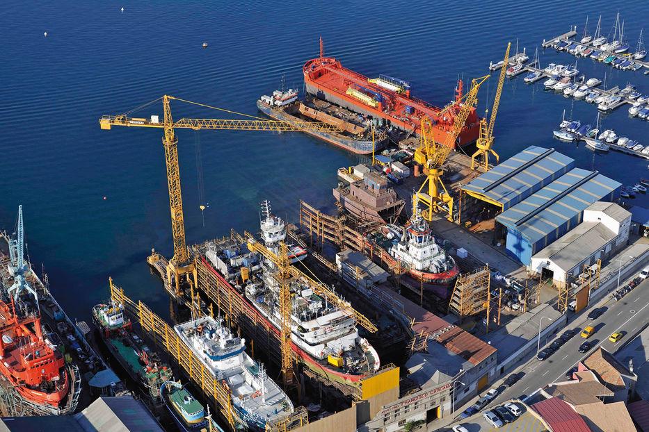 Astillero Cardama en Vigo, España. Imagen: Facebook Cardama.